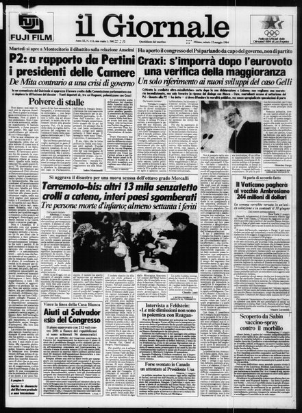 Il giornale : quotidiano del mattino